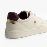Tommy Hilfiger ELEVATED COURT SNEAK Womens Court Trainers Trainers Ancient White