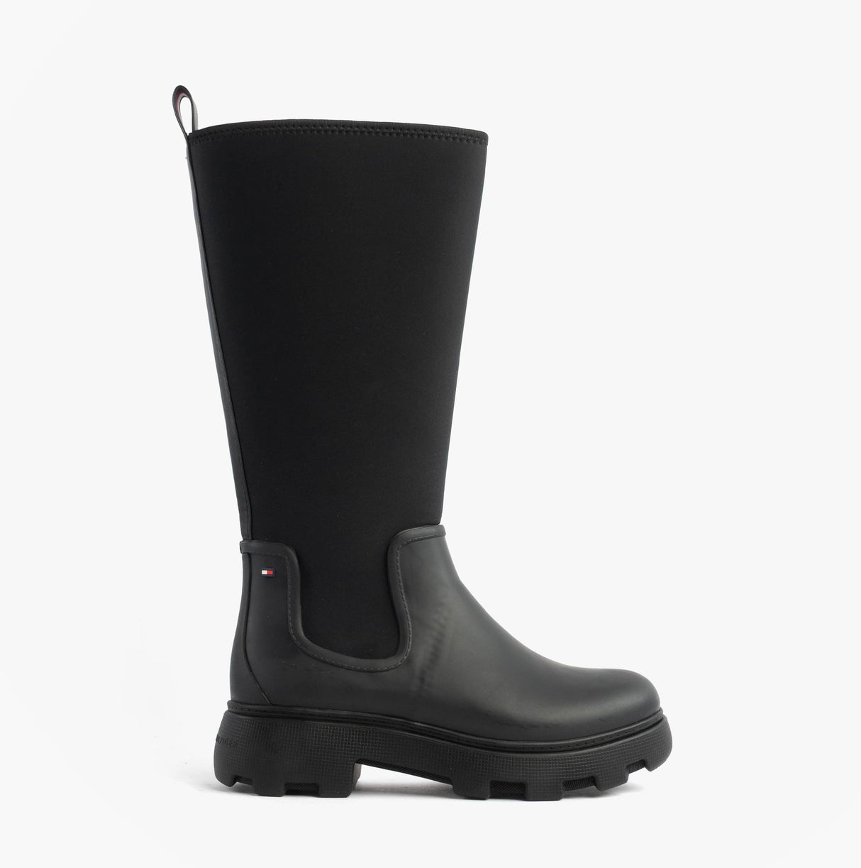 Tommy Hilfiger FLAG LONG RAINBOOT Womens Boots Black