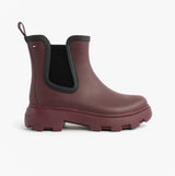 Tommy Hilfiger FLAG ANKLE RAINBOOT Womens Boots Rosewood Brown