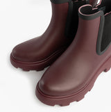 Tommy Hilfiger FLAG ANKLE RAINBOOT Womens Boots Rosewood Brown
