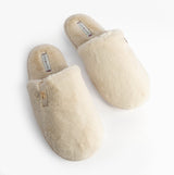 Tommy Hilfiger TH FAUX FUR HOUSE SH Womens Slippers Ancient White