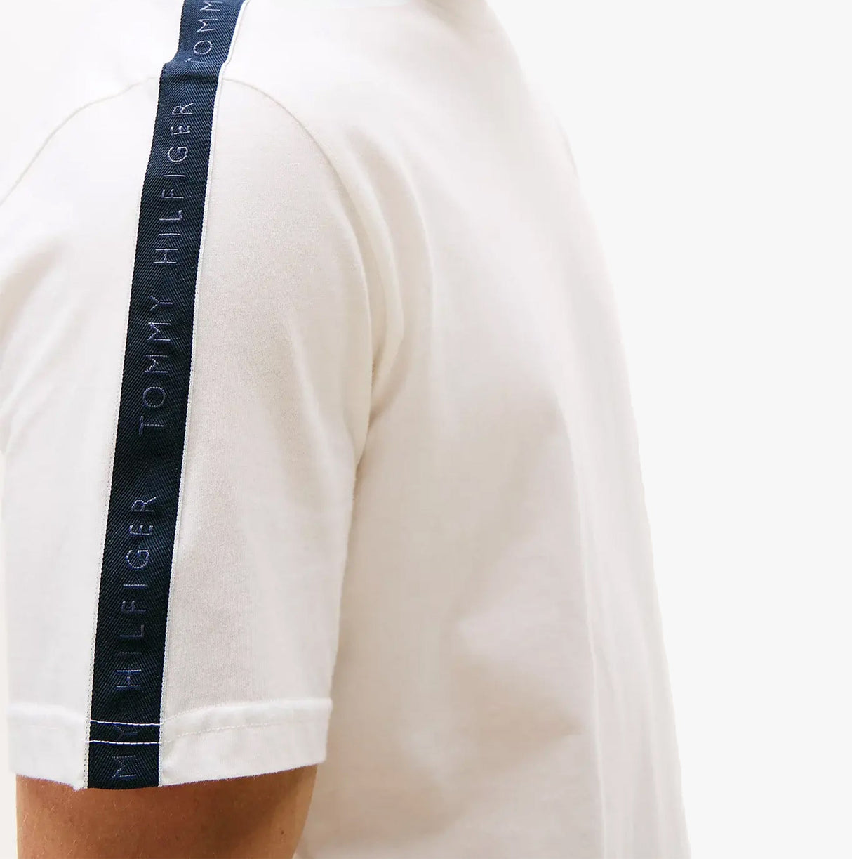 Tommy Hilfiger TH ESTABLISHED Mens T-Shirt Ecru