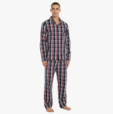 Tommy Hilfiger GLOBAL STRIPE Mens Long-Sleeve Pyjama Set Global Stp Check Desert Sky