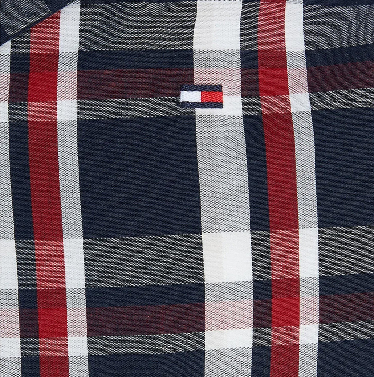 Tommy Hilfiger GLOBAL STRIPE Mens Long-Sleeve Pyjama Set Global Stp Check Desert Sky