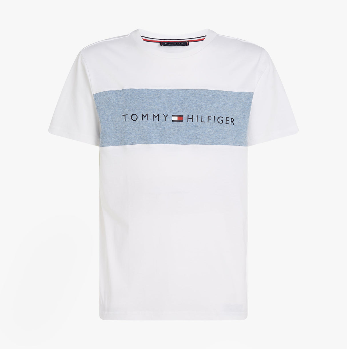 Tommy Hilfiger COLOUR BLOCKED Mens T-Shirt Optic White