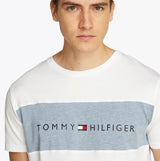 Tommy Hilfiger COLOUR BLOCKED Mens T-Shirt Optic White