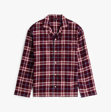 Tommy Hilfiger RELAXED FLANNEL PJ Mens Set Tartan Reiker Burgundy