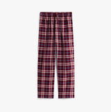 Tommy Hilfiger RELAXED FLANNEL PJ Mens Set Tartan Reiker Burgundy