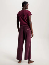 Tommy Hilfiger PANTS VELOUR Womens Pants Deep Burgundy