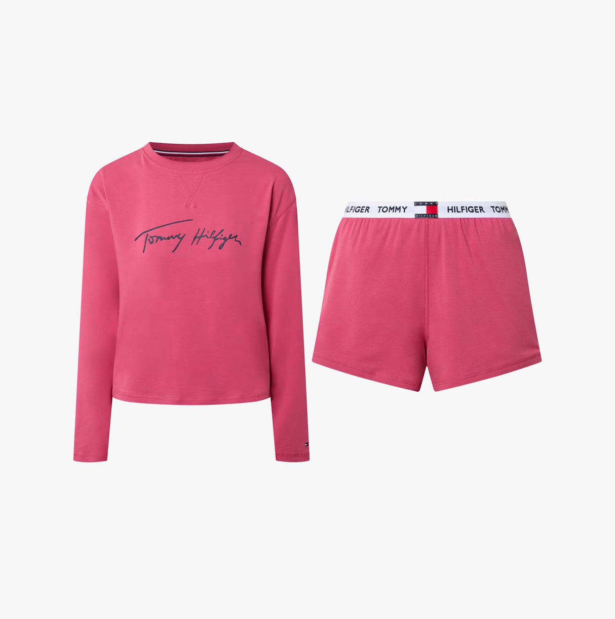 Tommy Hilfiger HERITAGE Womens Pyjama Set Heritage Pink