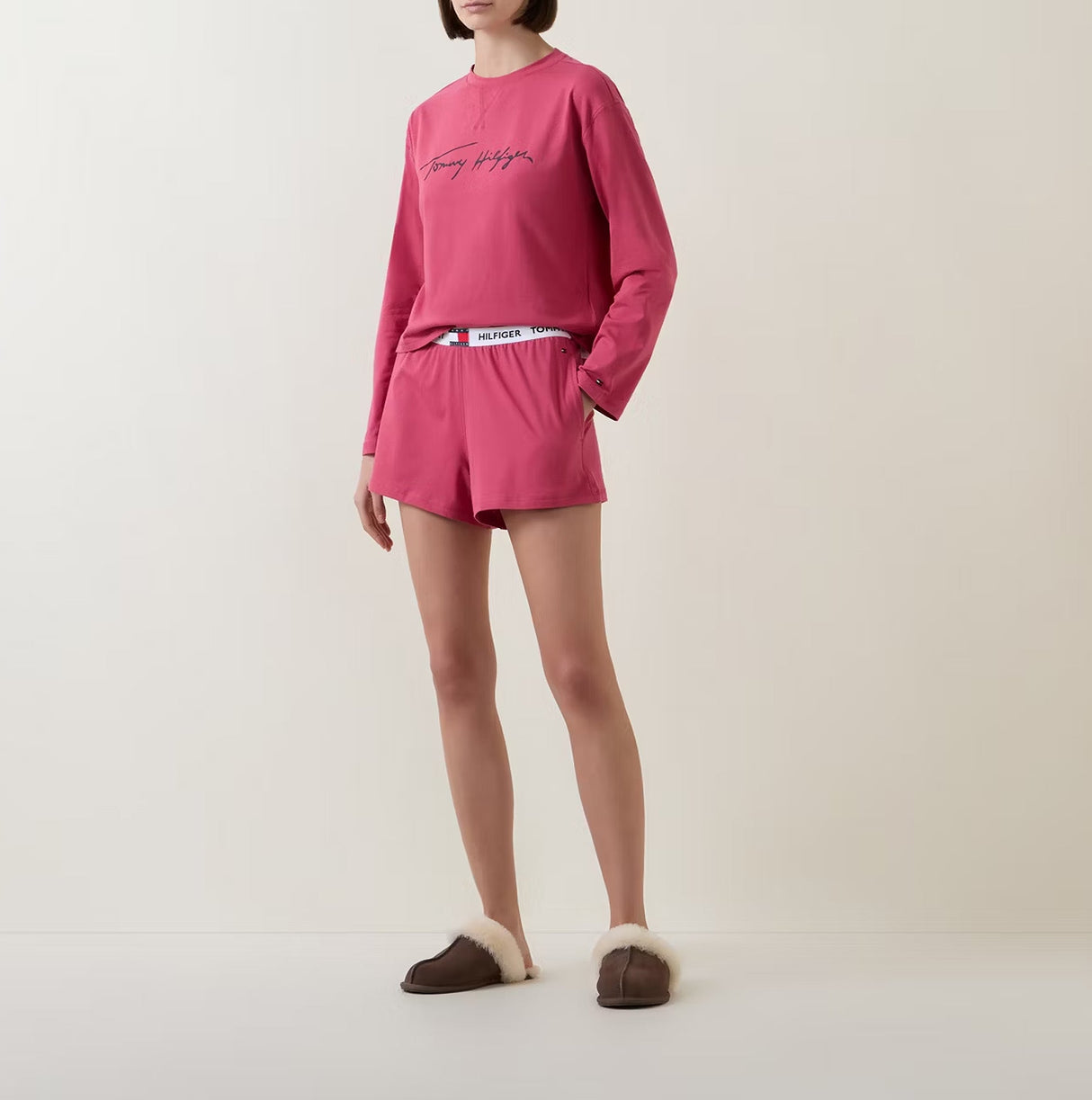 Tommy Hilfiger HERITAGE Womens Pyjama Set Heritage Pink