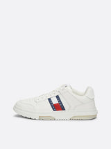 Tommy Hilfiger THE BROOKLYN LEATHER Trainers Mens Ecru
