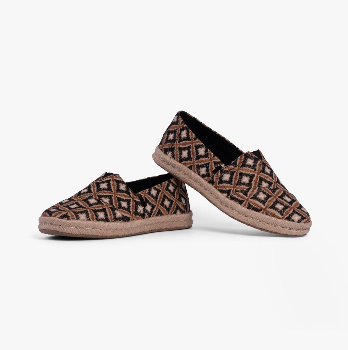 TOMS ALPARGATA ROPE 2.0 Womens Espadrilles Geo Black