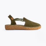 Toni Pons TER Womens Vegan Wedge Espadrilles Khaki