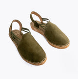 Toni Pons NURIA Womens Suede Espadrilles Khaki