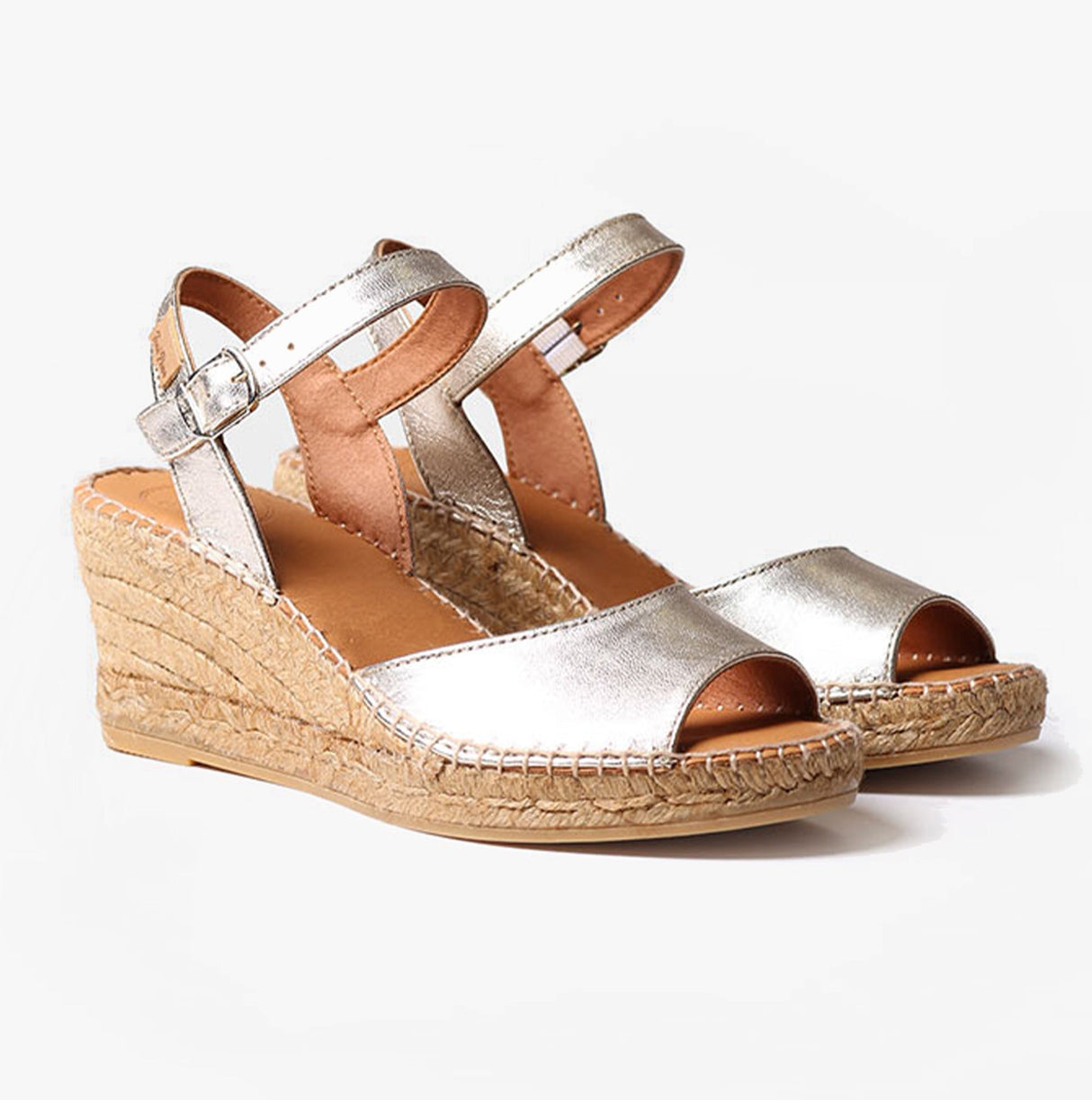 Toni Pons SIA-P Womens Espadrille Sandals Platinum