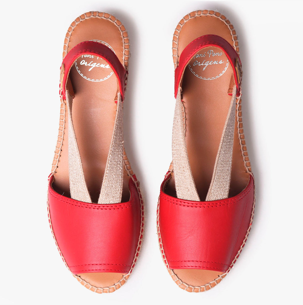 Toni Pons TEIDE-P Womens Espadrille Sandals Red