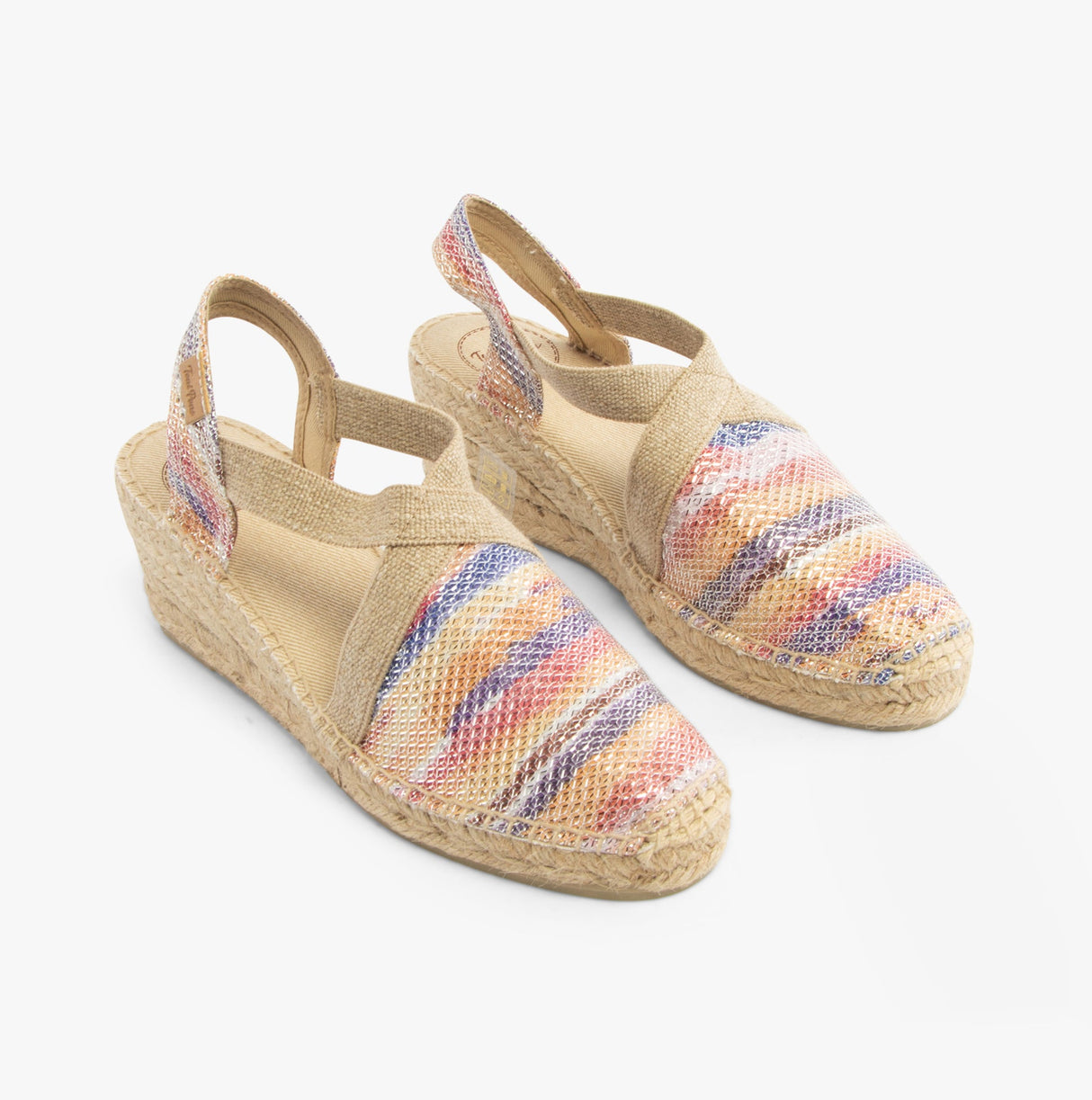 Toni Pons TRITON Womens Vegan Wedge Espadrilles Multi