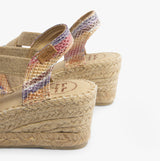 Toni Pons TRITON Womens Vegan Wedge Espadrilles Multi