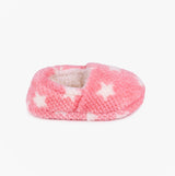 Totes Isotoner PINK STAR Girls Slippers Pink
