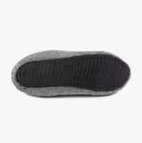 Totes Isotoner NOVELTY DOG Mens Mule Slippers Grey