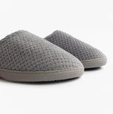 Totes Isotoner POPCORN TERRY Womens Mule Slippers Grey