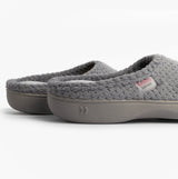 Totes Isotoner POPCORN TERRY Womens Mule Slippers Grey
