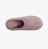 Totes Isotoner POPCORN TERRY Womens Mule Slippers Dusky Pink