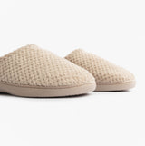 Totes Isotoner POPCORN TERRY Womens Mule Slippers Oat