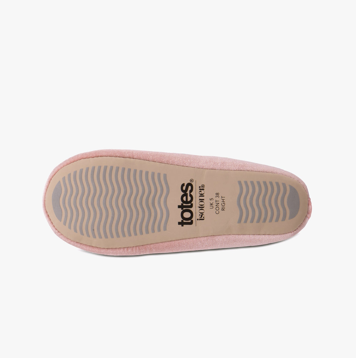 Totes Isotoner SPARKLE VELOUR BALLET Womens Ballet Slippers Pink