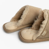 Totes Isotoner REAL SUEDE MULE Womens Slippers Sand