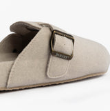 Totes Isotoner FELT CLOG Womens Clog Mule Slippers Oatmeal