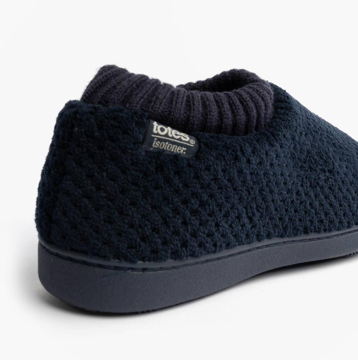Totes Isotoner POPCORN FULL BACK BOOTIE Womens Slippers Navy