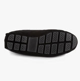 Totes Isotoner REAL SUEDE MOCC Mens Moccasin Slippers Black