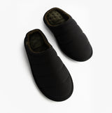 Totes Isotoner SPORT QUILTED MULE WITH COSY LINING Mens Mule Slippers Black