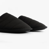 Totes Isotoner SPORT QUILTED MULE WITH COSY LINING Mens Mule Slippers Black