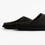 Totes Isotoner SPORT QUILTED MULE WITH COSY LINING Mens Mule Slippers Black