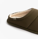 Totes Isotoner SPORT QUILTED MULE WITH COSY LINING Mens Mule Slippers Khaki