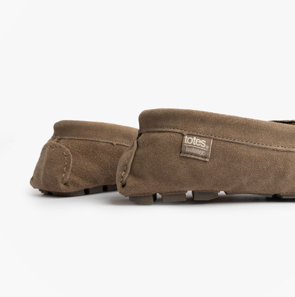 Totes Isotoner SUEDE CLASSIC Moccasin Slippers Mens Sand