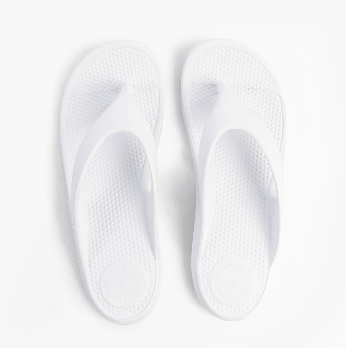 Totes Sol Bounce 0350FWHI Womens Toe Post Sandals White