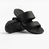 Totes Sol Bounce 0351FBLK Womens Double Strap Slides Black
