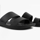 Totes Sol Bounce 0351FBLK Womens Double Strap Slides Black