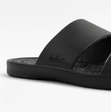 Totes Sol Bounce 0351FBLK Womens Double Strap Slides Black