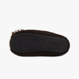 Totes Toasties NOVELTY APPLIQUE MULE Slippers Mens Brown