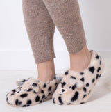 Totes Toasties NOVELTY FAUX FUR Slippers Womens Dalmatian