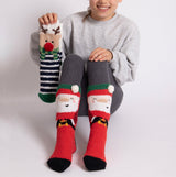 Totes Toasties SUPER SOFT SLIPPER SOCKS (TWIN PACK) Unisex Kids Socks Reindeer / Santa