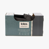 Totes Toasties SUEDETTE MOCCASIN Slippers WITH FAUX FUR LINING Mens Grey