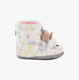 Totes Toasties MULTI FAUX FUR BOOT Slippers Kids Multi