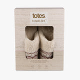 Totes Toasties FAIR ISLE KNIT MULE Slippers Womens Fairisle