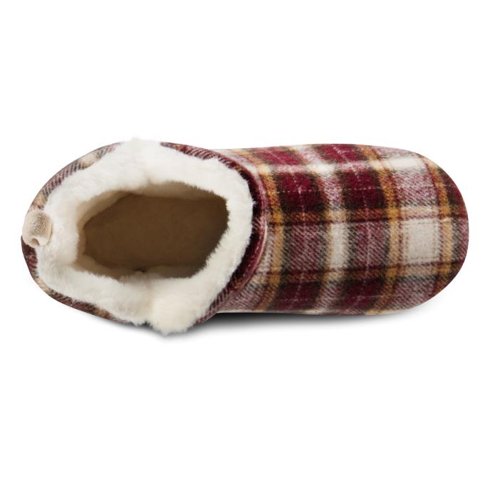 Totes Toasties TARTAN Womens Bootie Slippers Multi